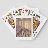 ガレリアの暴動、1909年(キャンバスの油) トランプ (裏面)