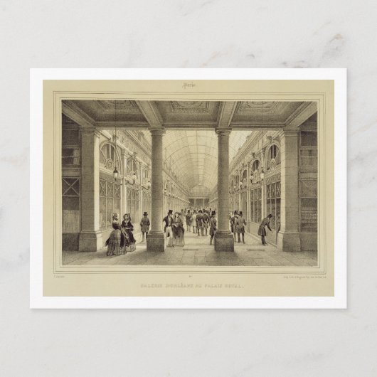 ガレリー・ド・オーリンズ・アット・ザ・パレ王室のー、「パリ」から ポストカード (正面)