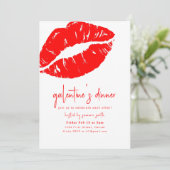 ガレンタインズディナーバレンタインガールズナイト招待状 招待状 (スタンド正面)