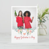 ガレンタインズデーの写真 シャンパンを飲むBFF シーズンカード (スタンド正面)