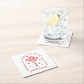 ガレンチンのパーティーバレンタインは女の子を名門私立校風の慕う スクエアペーパーコースター (インサイチュ)