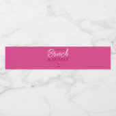 ガレンチンのブランチと泡立つウォーターボトルラベル ペットボトルラベル (シングルラベル)