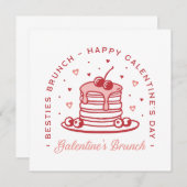 ガレンチンの日のベスティーズブランチのコケットの美学 招待状 (正面/裏面)