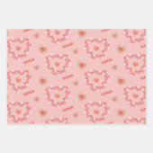 ガレンツインの日のパターン ラッピングペーパーシート (正面2)