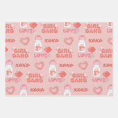 ガレンツインの日のパターン ラッピングペーパーシート (正面)