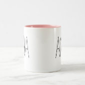 ガレンティネの日パーソナライズされた名 ツートーンマグカップ (中央)