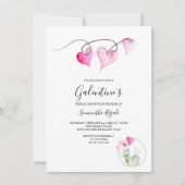 ガレンティネスをテーマにしたブライダルシャワー 招待状 (正面)