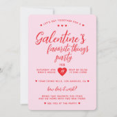 ガレンティンお気に入りのズパーティーバレンタイン 招待状 (正面)