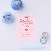 ガレンティンお気に入りのズパーティー予算招待状 チラシ (シングル)