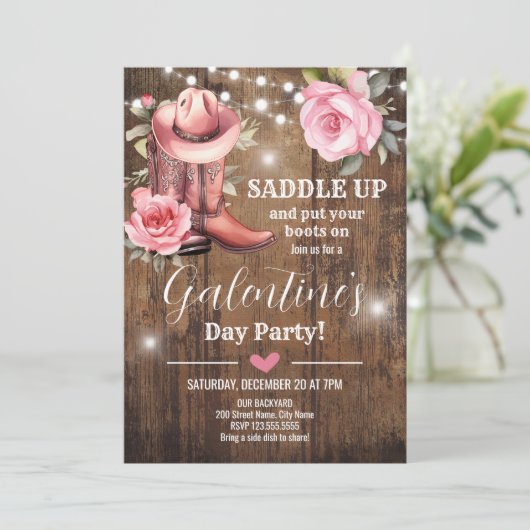ガレンティンのパーティーウェスタンバレンタインデー 招待状 (スタンド正面)