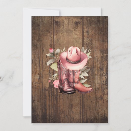 ガレンティンのパーティーウェスタンバレンタインデー 招待状 (裏面)