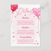 ガレンティンの愛はエアー結婚の詳細 エンクロージャーカード (正面)