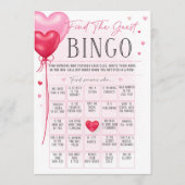 ガレンティンの愛は空気ブライダルシャワービンゴにある メニュー (正面)