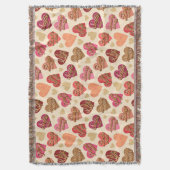 ガレンティンの日，ハートと言葉，バレンタイン スローブランケット (正面縦)