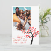 ガレンティンの日 フォト ホリデー カード (スタンド正面)