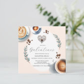 ガレンティンコーヒーブライダルシャワー 招待状 (スタンド正面)