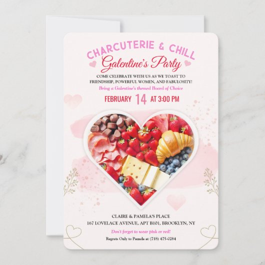 ガレンティンズデイシャルキュテリーボード招待状 招待状 (正面)