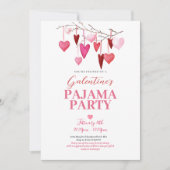 ガレンティンズデイパジャマパーティの招待状 招待状 (正面)