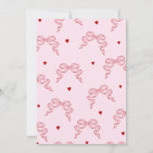 ガレンティンズデイパーティーコケットボウ 招待状 (裏面)