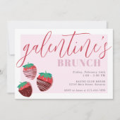 ガレンティンズデイブルンチチョコレートイチゴ 招待状 (正面)