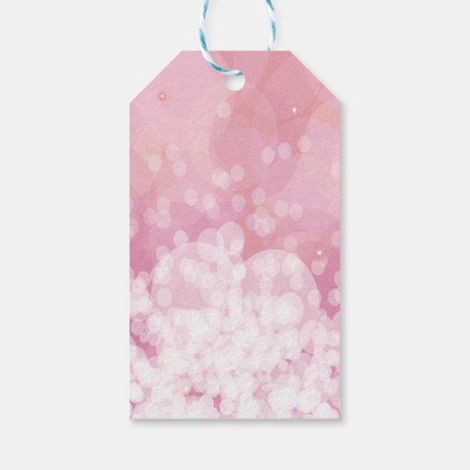 ガレンティンズデイベスティーピンクグリッターバレンタイン ギフトタグ (裏面)