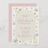 ガレンティンズデイボホデイジーフローラ招待状 招待状 (正面/裏面)