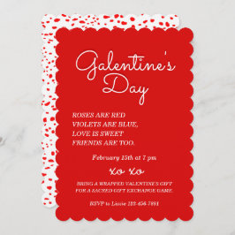 ガレンティンズデイ招待状デザイン 招待状