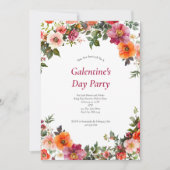 ガレンティンズバレンタインズピンクレッドフローラ招待状 シーズンカード (正面)