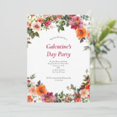 ガレンティンズバレンタインズピンクレッドフローラ招待状 シーズンカード (スタンド正面)