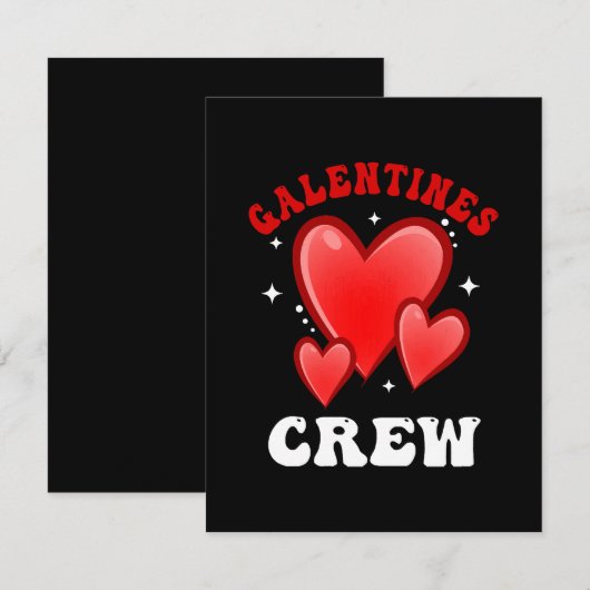 ガレンティンズ Crew ハート ノートカード (正面/裏面)