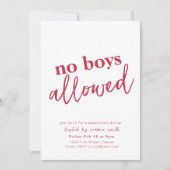 ガレンティンディナーバレンタインガールズナイト招待状 招待状 (正面)