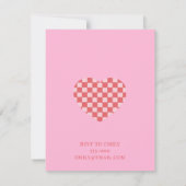 ガレンティンデイブランチ招待状レトロハート (裏面)