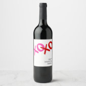 ガレンティンデーXOXOハグとキスギャルPal ワインラベル (正面)