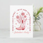 ガレンティンパーティーガールズナイトカントリー女性のカーボーイクラブ 招待状 (スタンド正面)