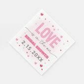 ガレンティンラブズザエアブライダルシャワー スタンダードランチョンナプキン (角)