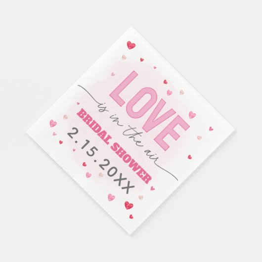 ガレンティンラブズザエアブライダルシャワー スタンダードランチョンナプキン (角)