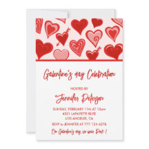 ガレンティン招待 ランチ ピンクと赤の友達