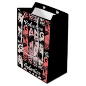 ガレンティン集団ヴィンテージバレンタイン女性顔 ミディアムペーパーバッグ (裏面アングル)