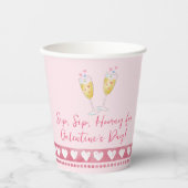 ガレンティーズデイウォーターハート紙カップ 紙コップ (正面)