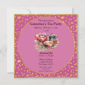 ガレンティーズデイティーピンクと金ゴールドハート (正面)