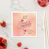 ガレンティーズデイパーソナライズされたカクテルナプキンス スタンダードカクテルナプキン (インサイチュ)