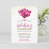 ガレンティーズデイパーティーハートバルーン招待状 招待状 (スタンド正面)