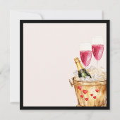 ガレンティーヌシャンパーニュパーティーインピンク 招待状 (裏面)