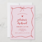 ガレンティーンズカフェのブランチ用フレーム 招待状 (正面)