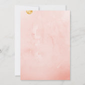 ガレンティーンズデイカップフローラモダンピンク招待状 招待状 (裏面)