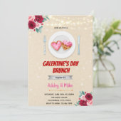 ガレンティーンズデイブランチの招待 サンキューカード (スタンド正面)