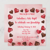 ガレンティーンズ・ガールズ・ナイト 招待状 (正面/裏面)