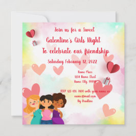 ガレンティーンズ・ガールズ・ナイト  招待状