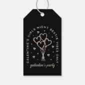 ガレントインパーティーベスティー女の子ナイトブラックハート ギフトタグ (裏面)