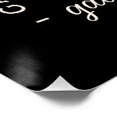 ガレントネスパーティーベスティー女の子ナイトブラック ポスター (コーナー)